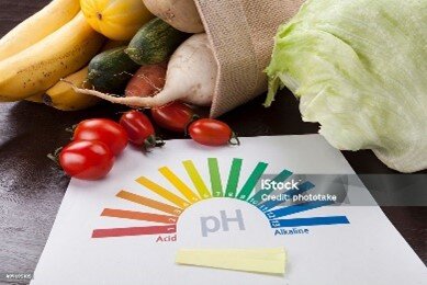 equlibre acido-basique Echelle du PH des aliments