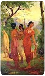 Femmes au jardin Inde